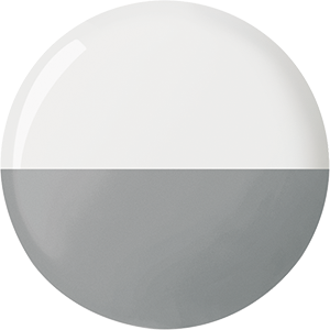 Weiu00df Hochglanz HygieneGlaze, Hellgrau Matt