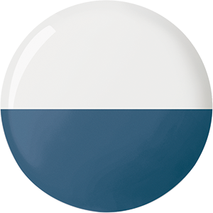 Weiu00df Hochglanz HygieneGlaze, Salonblau Matt