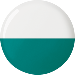 Weiu00df Hochglanz HygieneGlaze, Gru00fcnblau Matt
