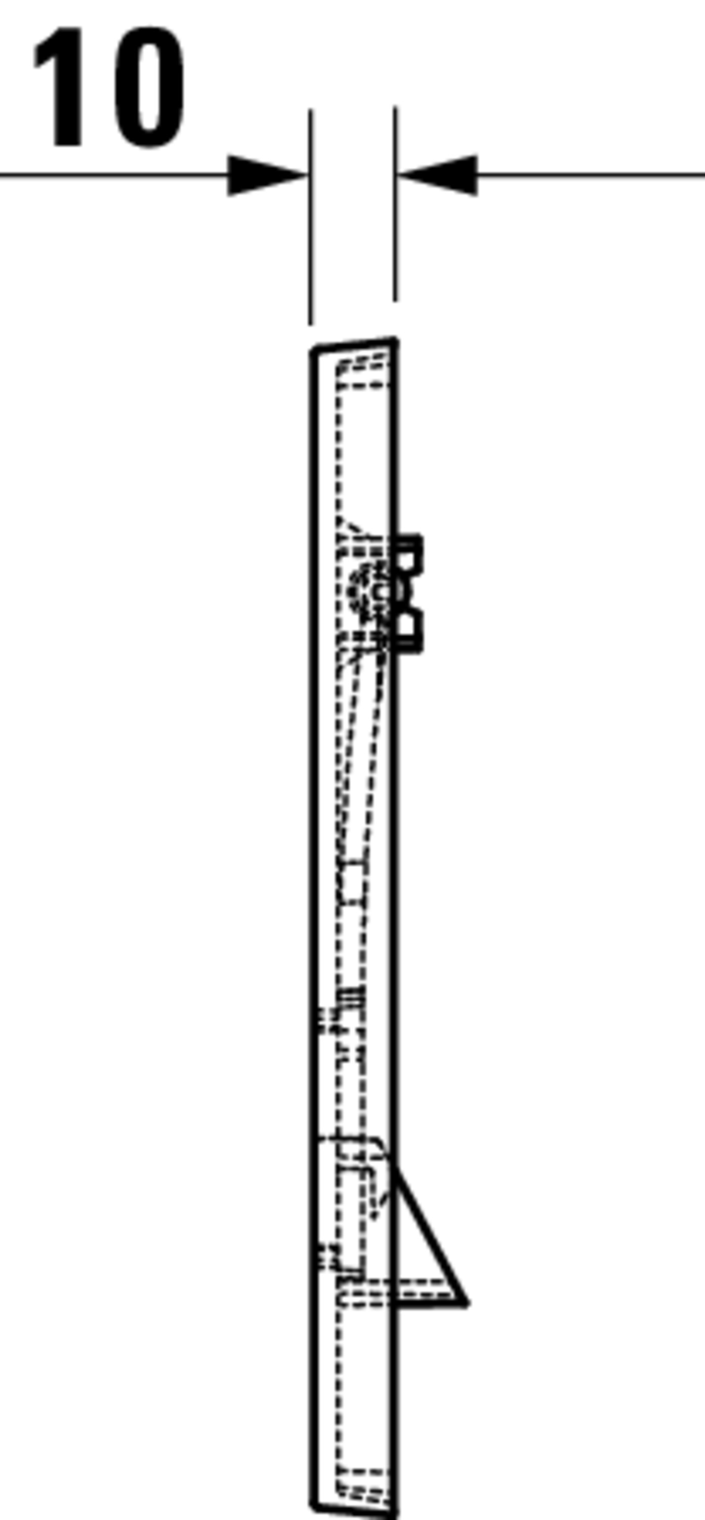 Technische Zeichnungen, Modell Nr.: WD5001, Betätigungsplatte mechanisch für WC, 217 x 147 x 10 mm
