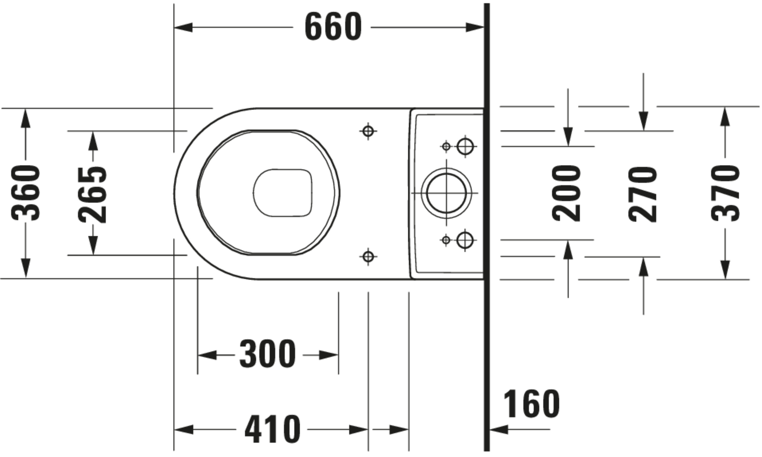 Technische Zeichnungen, Modell Nr.: 012809, Stand WC für Kombination, 370 x 430 x 660 mm