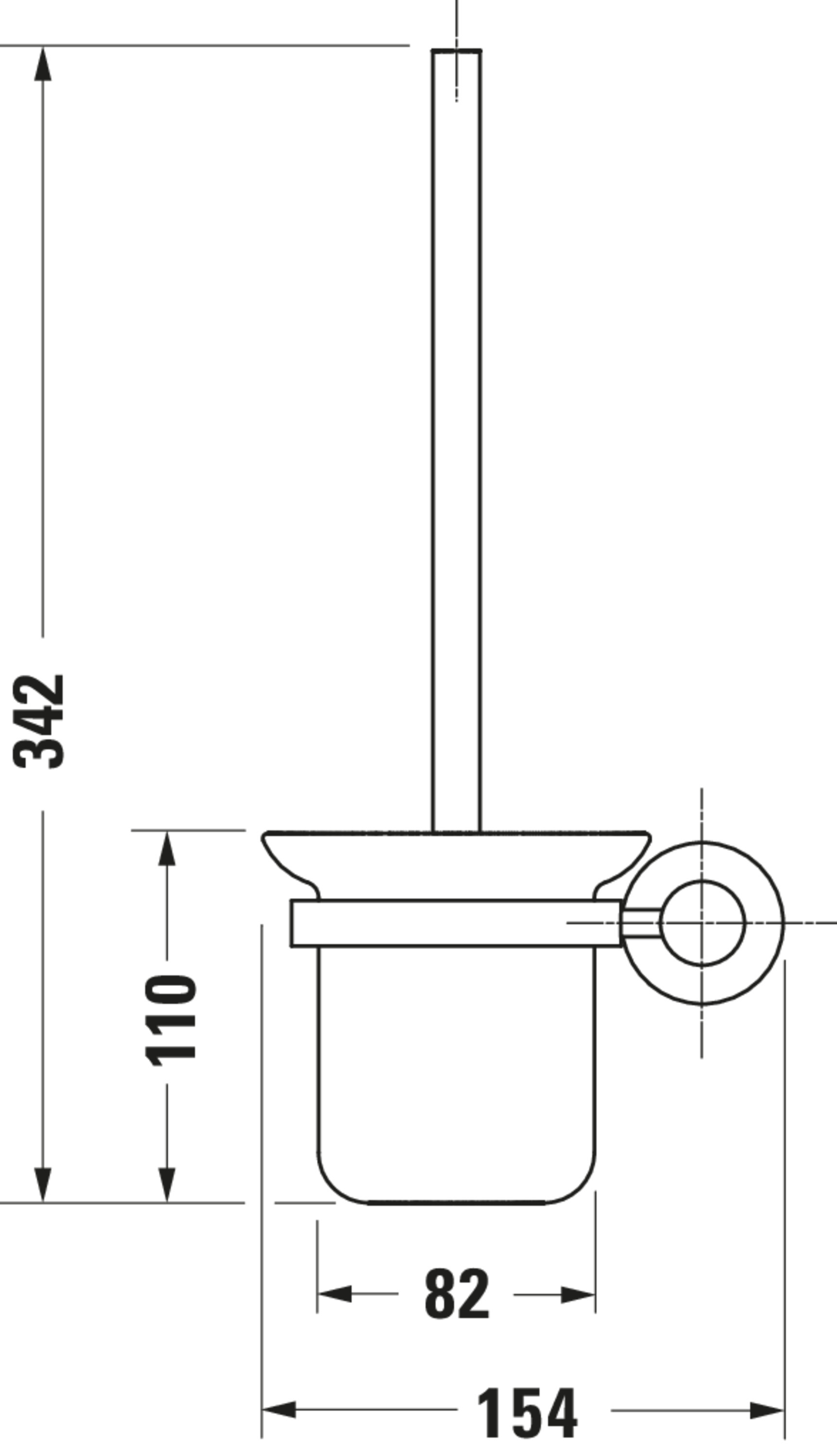 Technische Zeichnungen, Modell Nr.: 009927, Bürstengarnitur, 154 x 342 x 154 mm