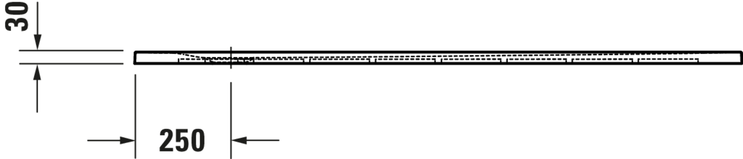 Technische Zeichnungen, Modell Nr.: 720286, Duschwanne, 1600 x 30 x 1000 mm