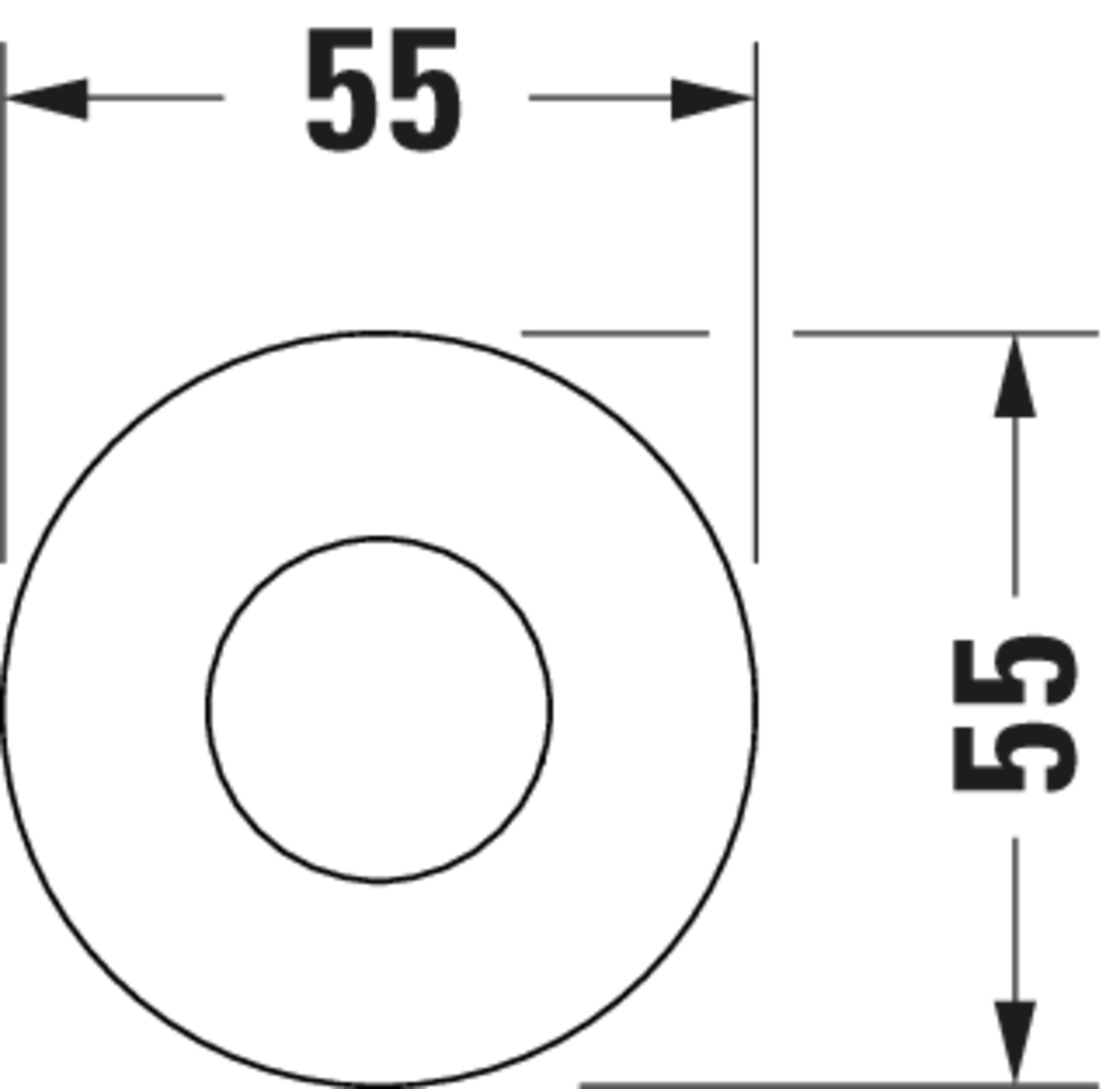 Technische Zeichnungen, Modell Nr.: UV0620007, Brausehalter, 55 x 55 x 102 mm