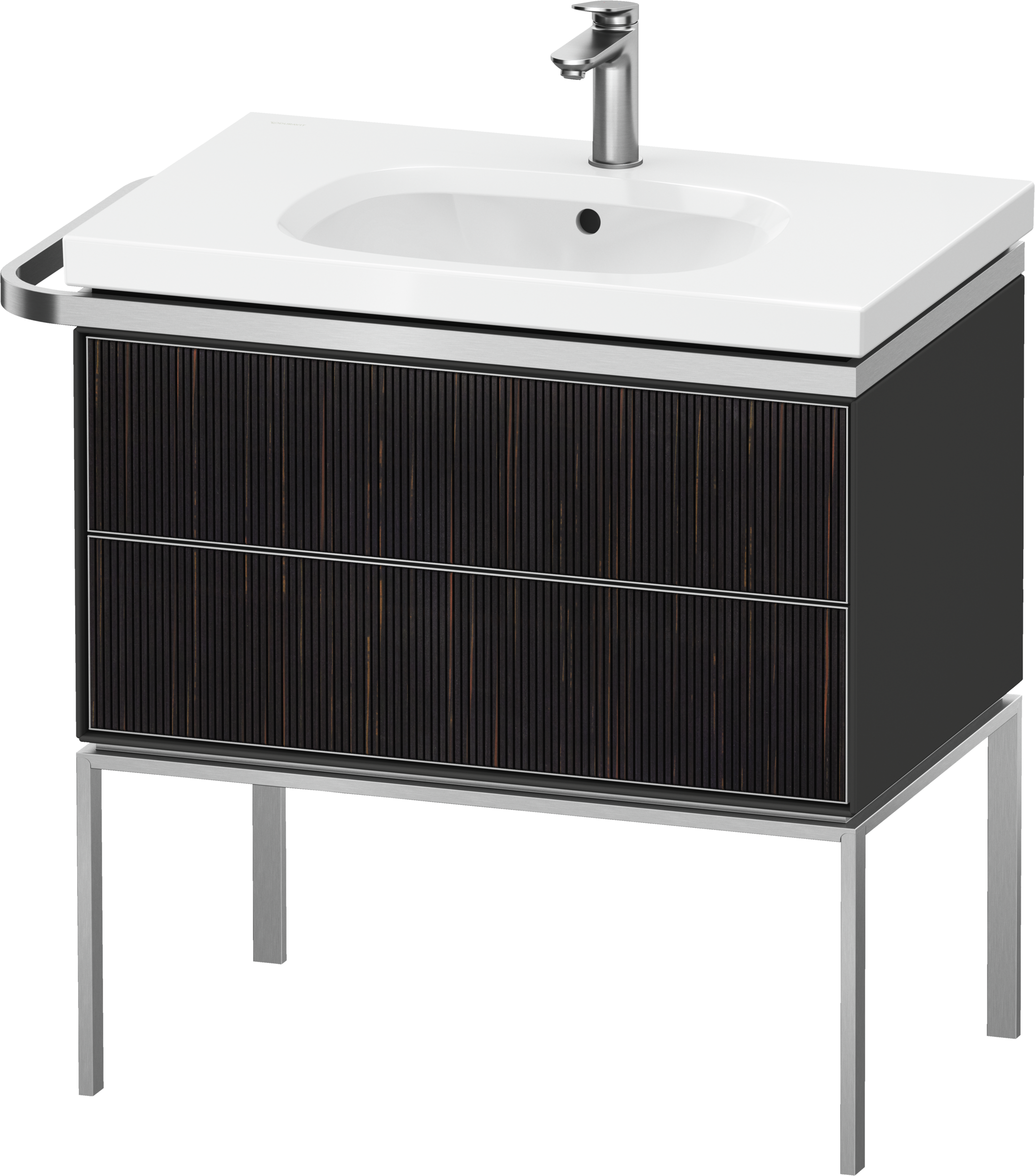 Produktabbildung, Modell Nr.: AU4572, Aurena, Waschtischunterbau bodenstehend, Ebenholz geprägt, 784 x 802 x 492 mm